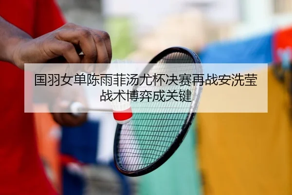 国羽女单陈雨菲汤尤杯决赛再战安洗莹 战术博弈成关键